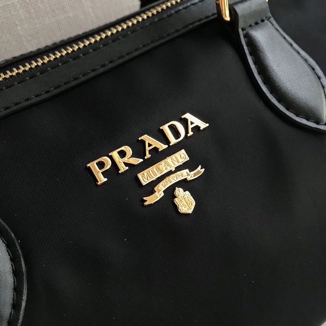 Prada original nylon boston tote bag 1BH105 black