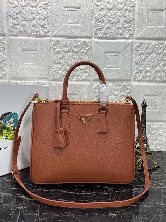 Prada saffiano leather tote bag 1BA274 camel