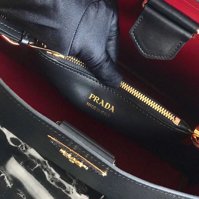 Prada original saffiano leather matinee small handbag 1BA251 black