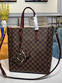 2020 louis vuitton original damier ebene belmont mm N60293 bordeaux