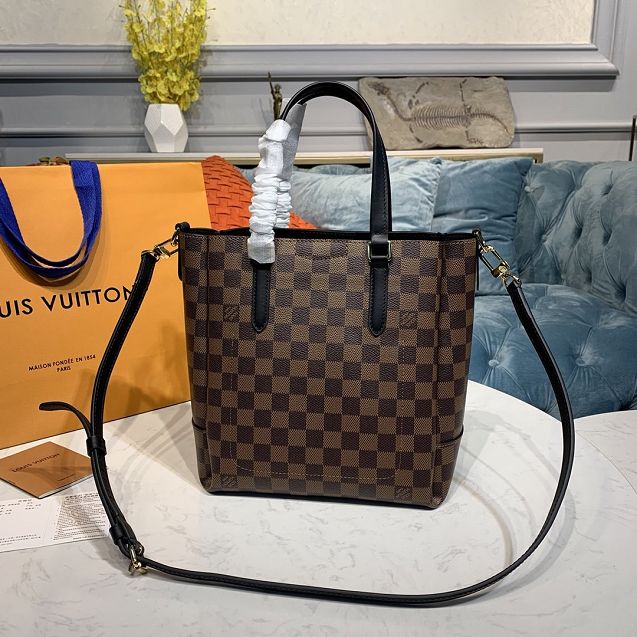 2020 louis vuitton original damier ebene belmont pm N60348 black