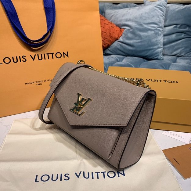 Louis vuitton original calfskin mylockme bb bag M51418 apricot