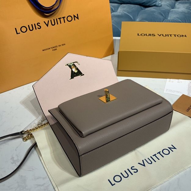 Louis vuitton original calfskin mylockme bb bag M51418 apricot