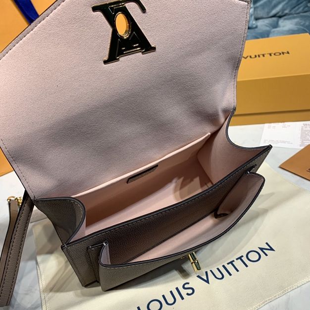 Louis vuitton original calfskin mylockme bb bag M51418 apricot