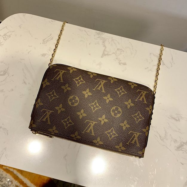 Louis vuitton original monogram double zip pochette M63905 