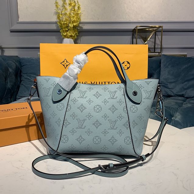 Louis vuitton original mahina leather hina pm M54351 blue