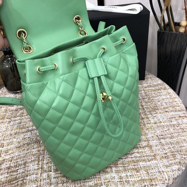 CC original lambskin medium backpack A91121 green