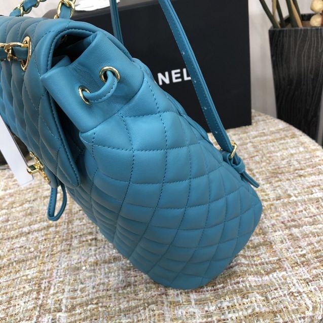 CC original lambskin medium backpack A91121 turquoise