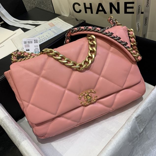 2020 CC original lambskin 19 maxi flap bag AS1162 pink