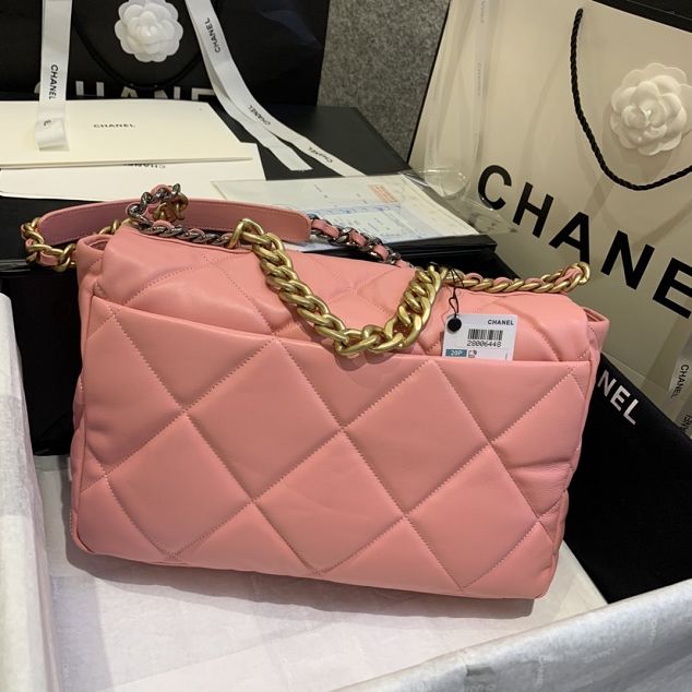 2020 CC original lambskin 19 maxi flap bag AS1162 pink