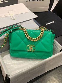 2020 CC original lambskin 19 flap bag AS1160 green