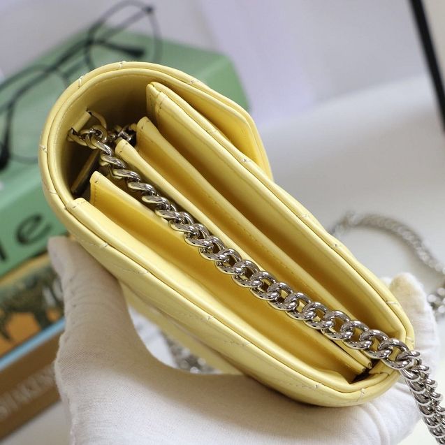 GG margaret original calfskin mini chain bag 474575 yellow