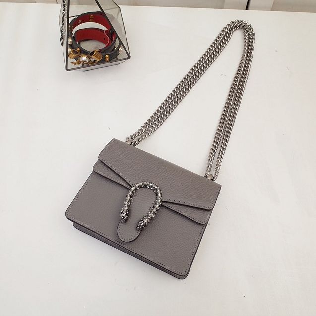 GG original calfskin dionysus mini shoulder bag 421970 grey