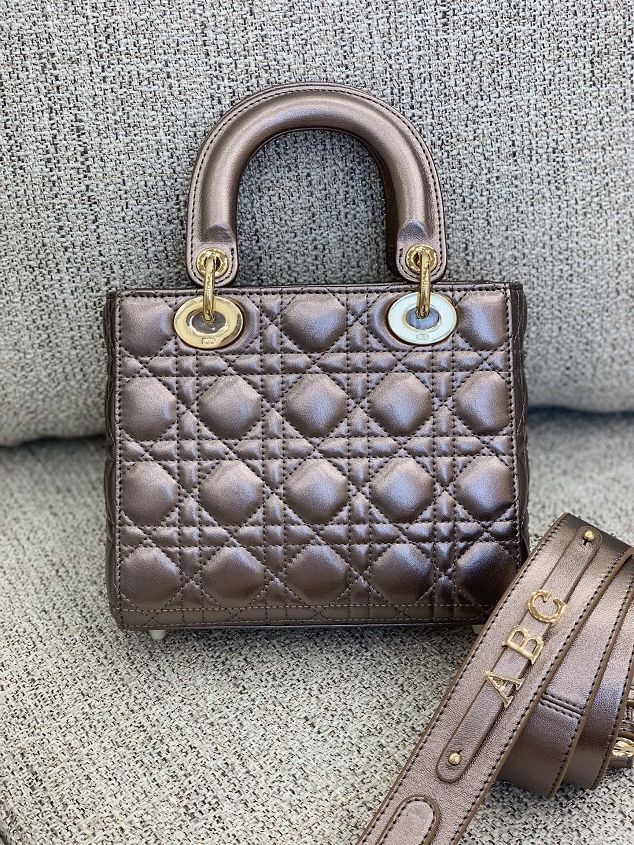 Dior original lambskin my ABCdior bag M0538 brozen