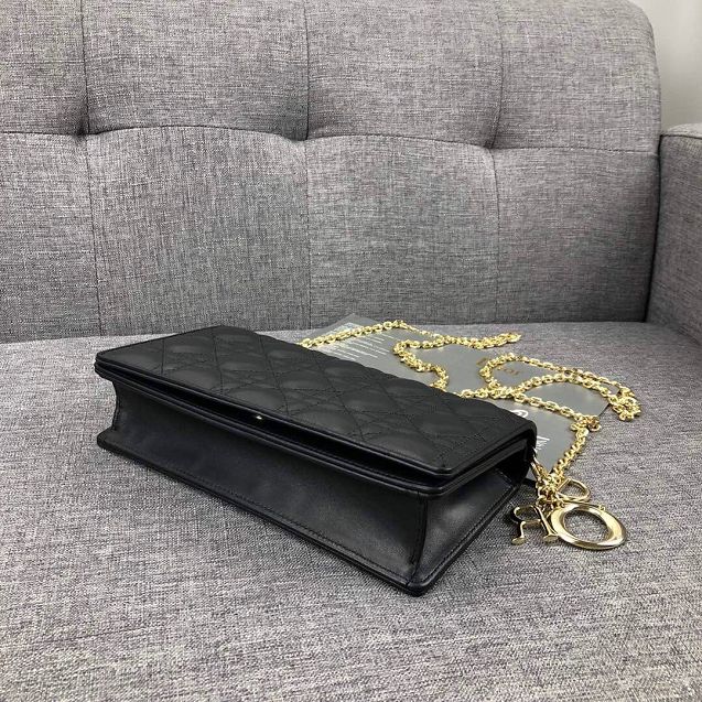 Lady dior original lambskin clutch S0204 black