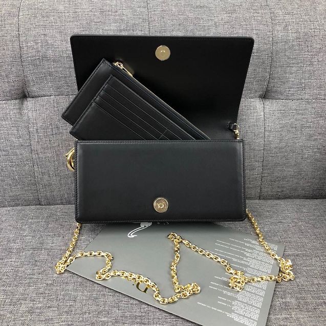 Lady dior original lambskin clutch S0204 black