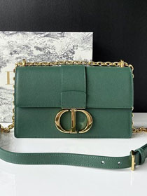 Dior original grained calfskin 30 montaigne chain bag M9208 green