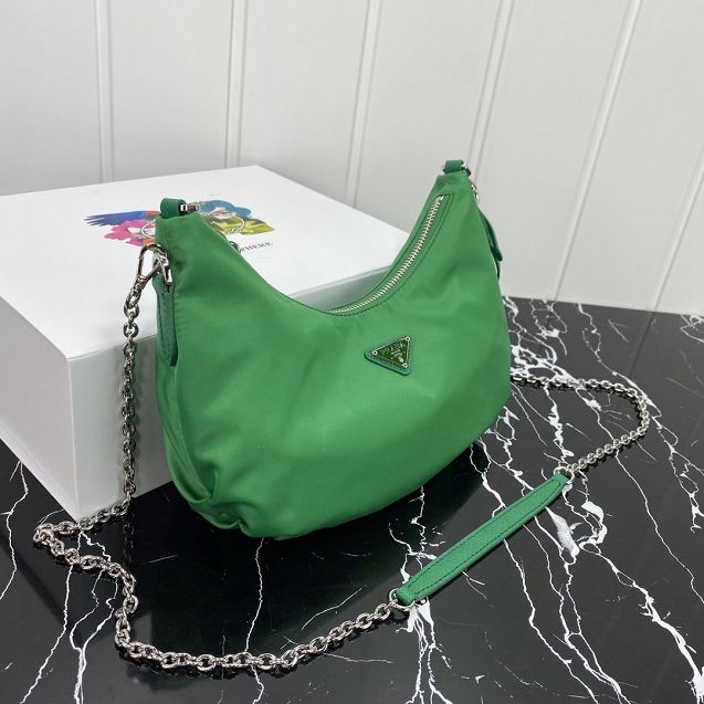 Prada re-edition 2006 nylon bag 1BH172 green