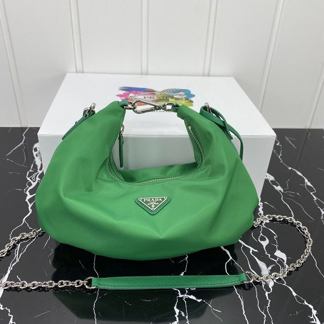 Prada re-edition 2006 nylon bag 1BH172 green