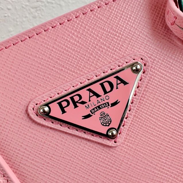 Prada original saffiano leather galleria micro bag 1BA296 pink