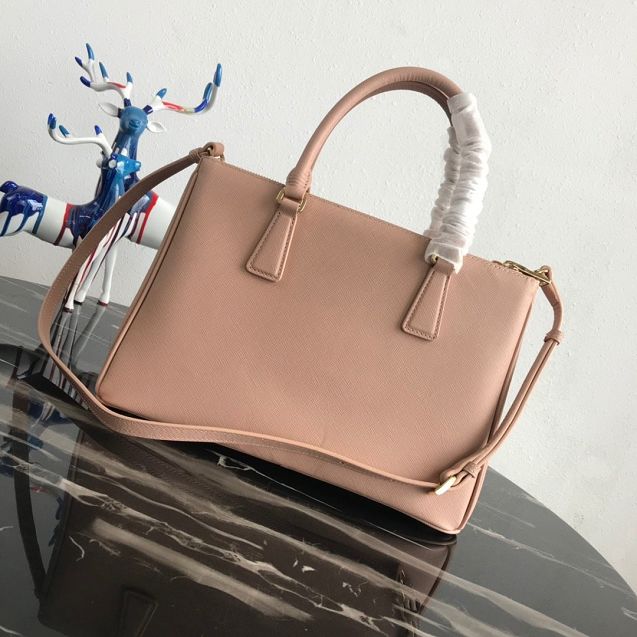 Prada original saffiano leather medium tote bag 1BA1801 light pink