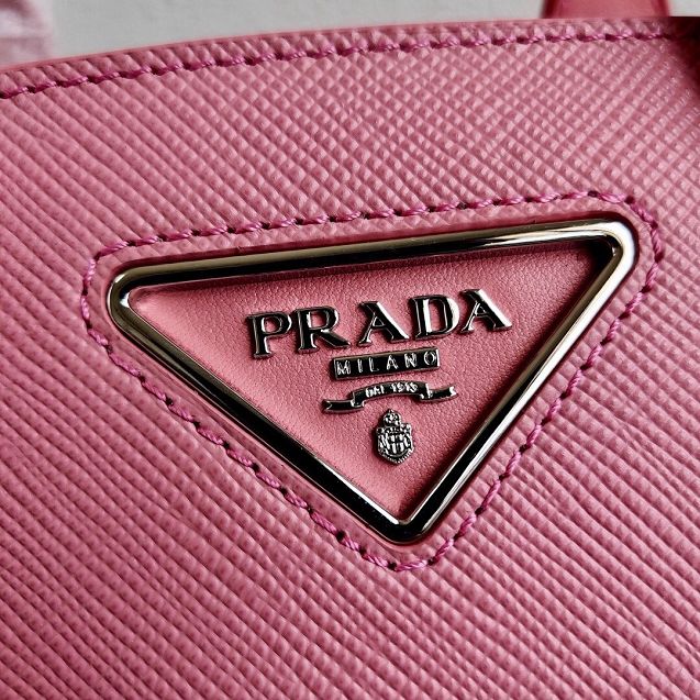 Prada original saffiano leather small monochrome bag 1BA269 pink