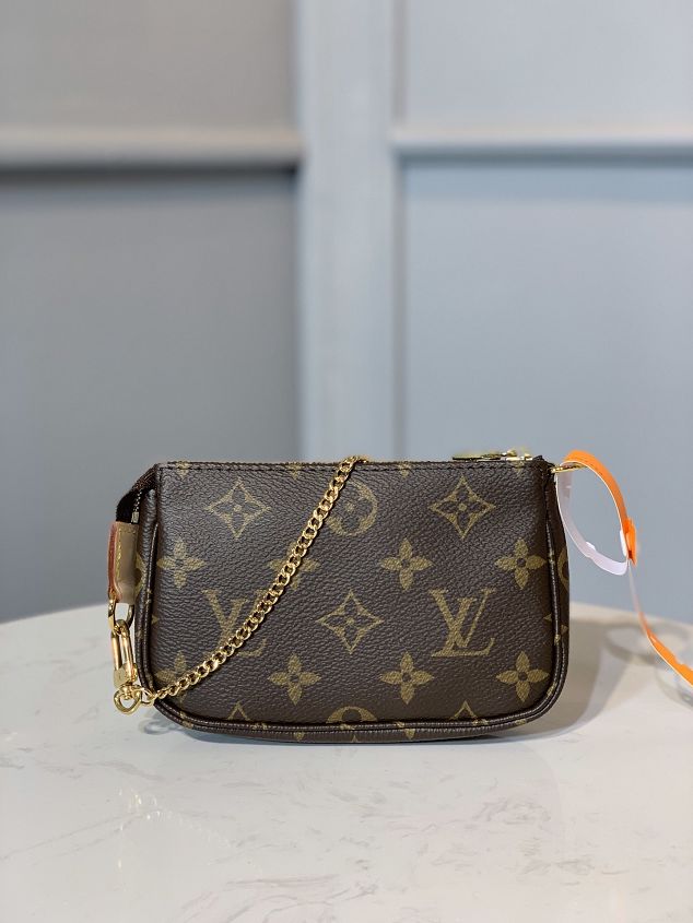 Louis vuitton origianl handmade monogram mini pochette accessoires M58009