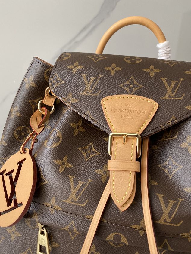 Louis vuitton original monogram montsouris backpack M45515 apricot