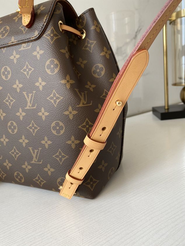 Louis vuitton original monogram montsouris backpack M45515 apricot