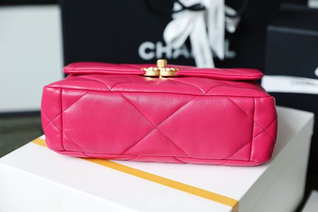 2020 CC original lambskin 19 flap bag AS1160 rose red