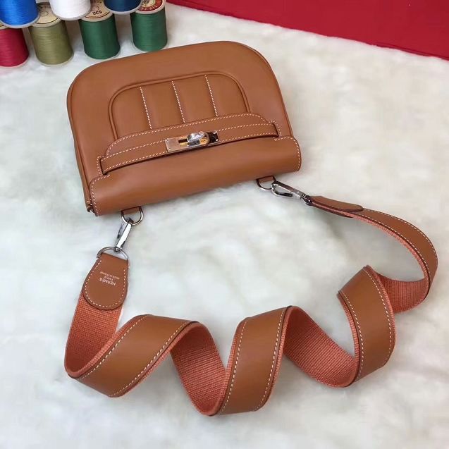 Hermes original swift calfskin berlin bag BL0020 caramel