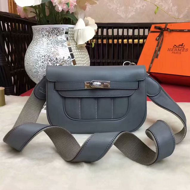 Hermes original swift calfskin berlin bag BL0020 grey