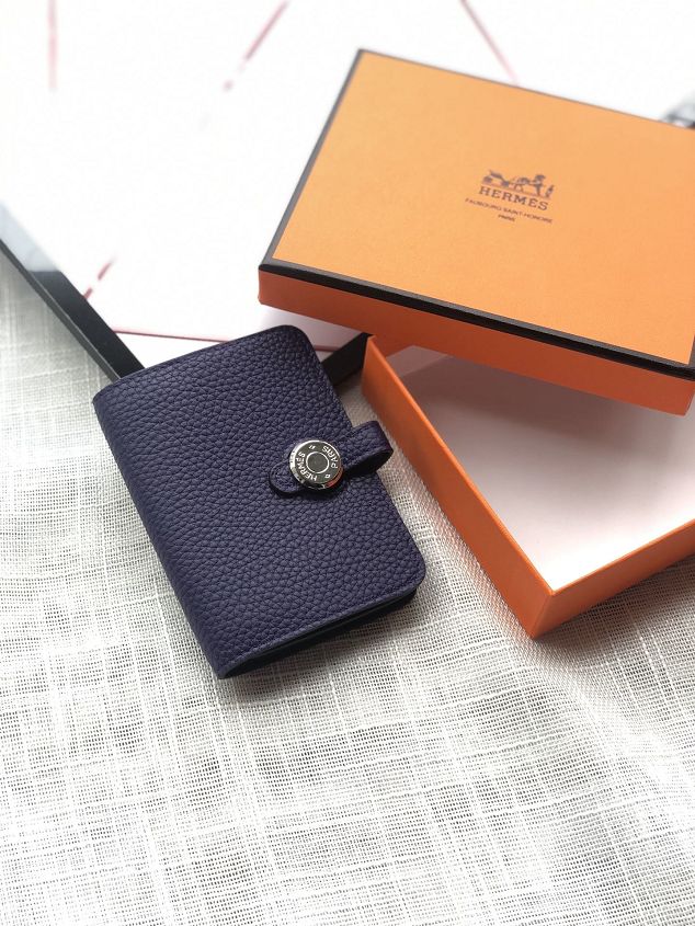 Hermes original togo leather card holder HA0156