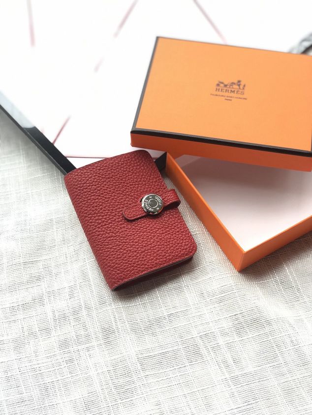 Hermes original togo leather card holder HA0156