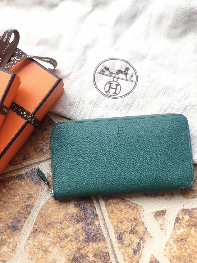 Hermes original togo leather zipper wallet HA0157