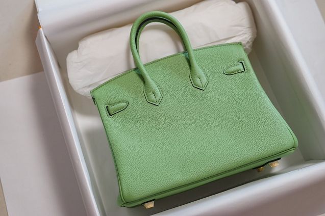 Hermes original togo leather birkin 35 bag H35-1 vert criquet