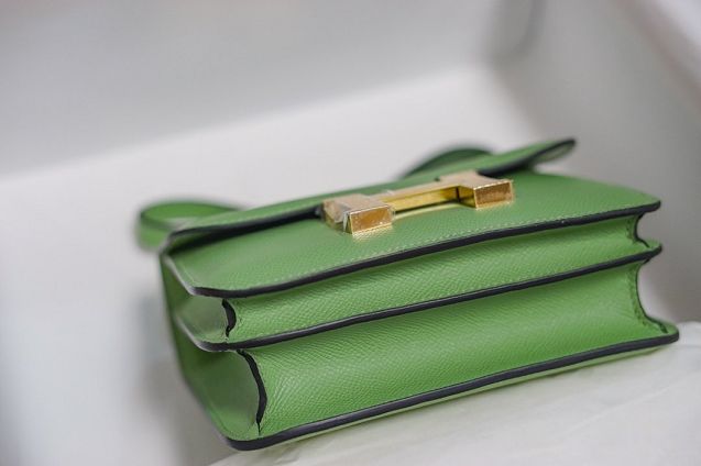 Hermes original epsom leather constance bag C23 vert criquet