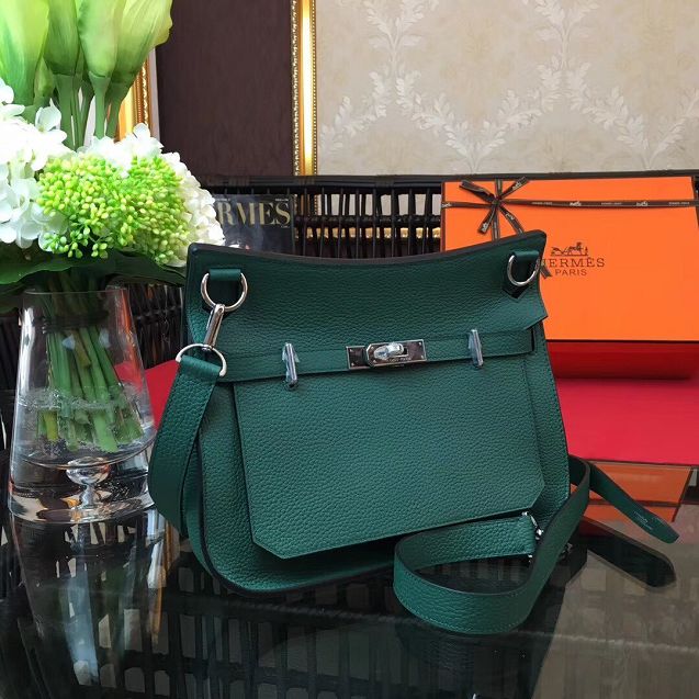 Hermes original calfskin jypsiere bag J034 green