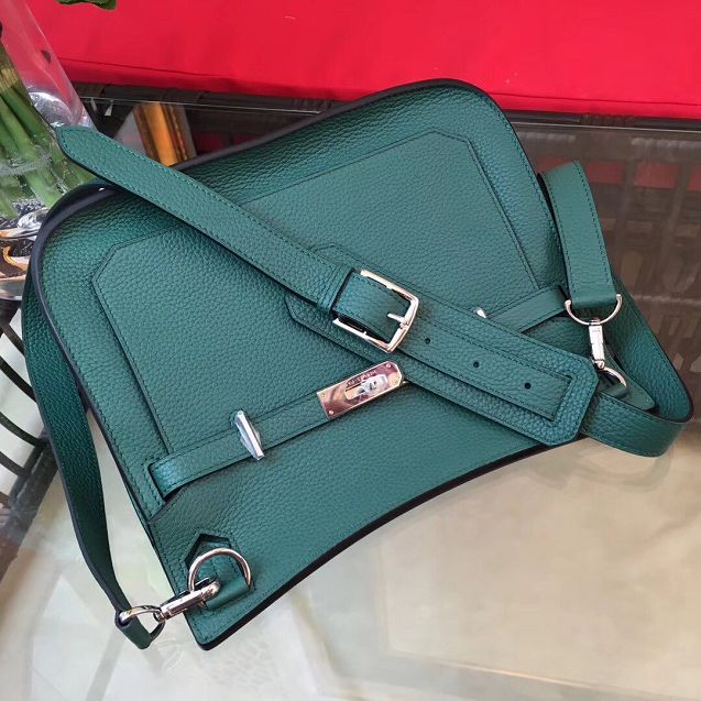 Hermes original calfskin jypsiere bag J034 green