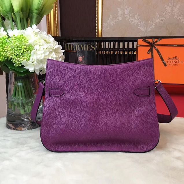 Hermes original calfskin jypsiere bag J034 purple