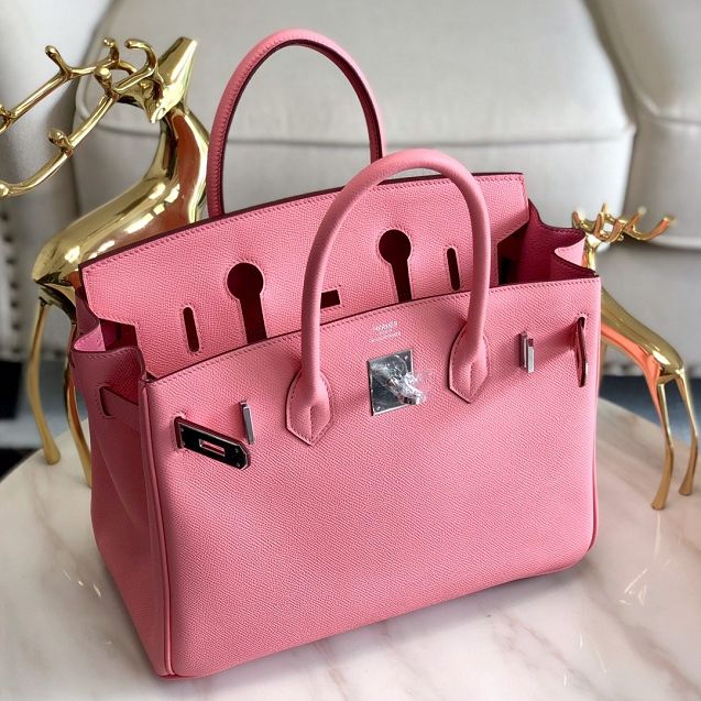 Hermes original epsom leather birkin 30 bag H30-3 cherry pink