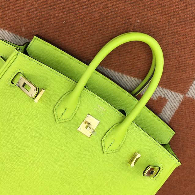 Hermes original epsom leather birkin 30 bag H30-3 kiwf green