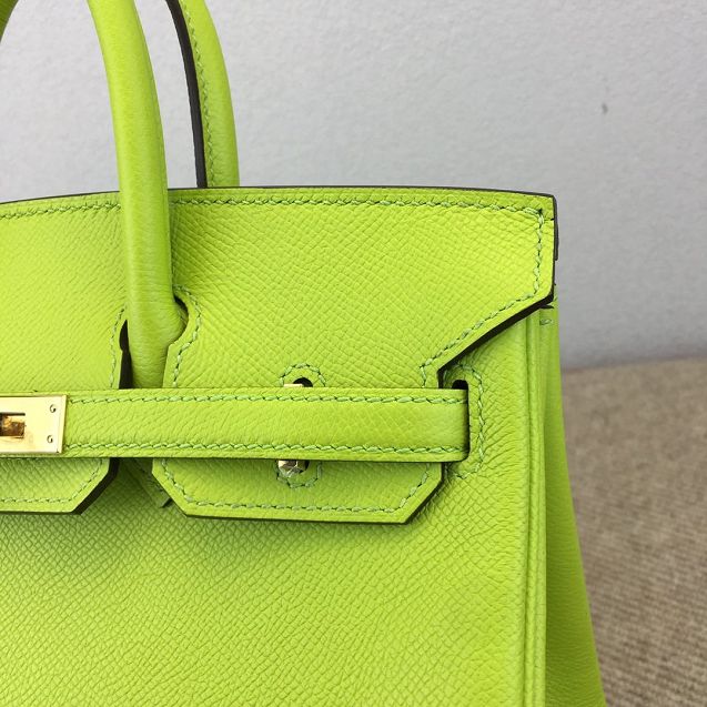 Hermes original epsom leather birkin 30 bag H30-3 kiwf green