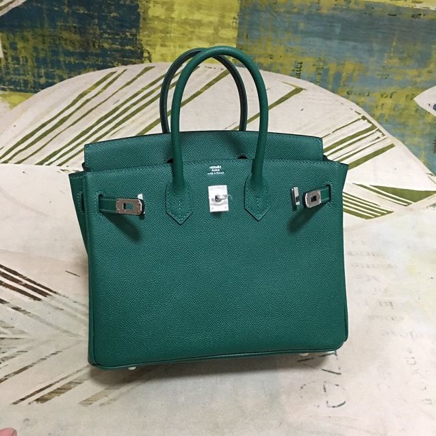 Hermes original epsom leather birkin 35 bag H35-3 peacock green