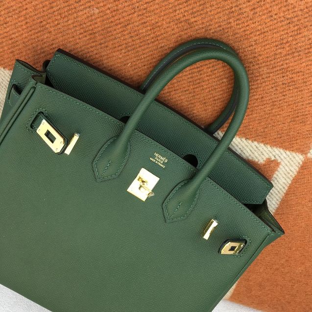 Hermes original epsom leather birkin 30 bag H30-3 vert anglais