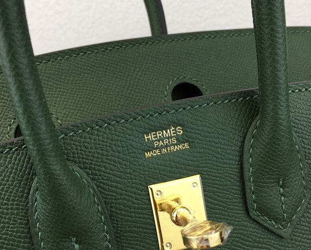 Hermes original epsom leather birkin 30 bag H30-3 vert anglais