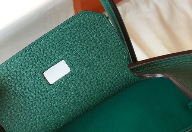 Hermes original togo leather birkin 35 bag H35-1 peacock green