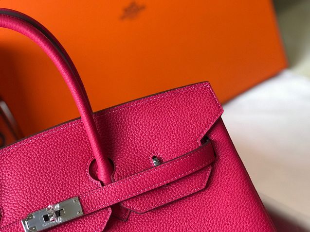 Hermes original togo leather birkin 35 bag H35-1 rose red