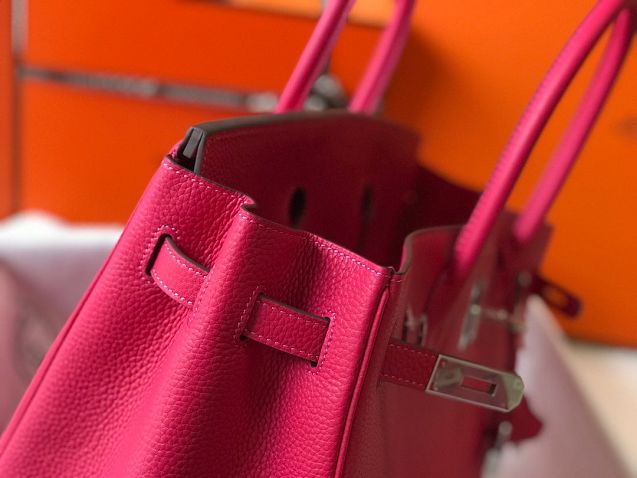 Hermes original togo leather birkin 35 bag H35-1 rose red