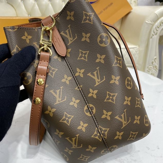 2021 louis vuitton original monogram canvas neonoe bag M44887 caramel